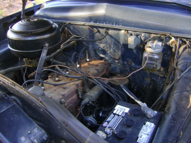 1949 Blue Ford Deluxe Sedan
