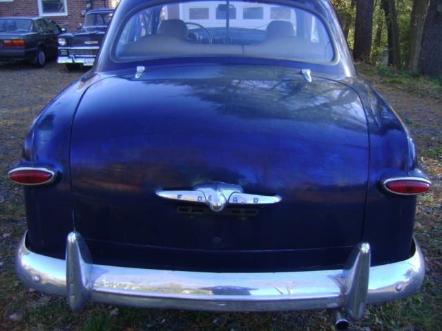 1949 Blue Ford Deluxe Sedan