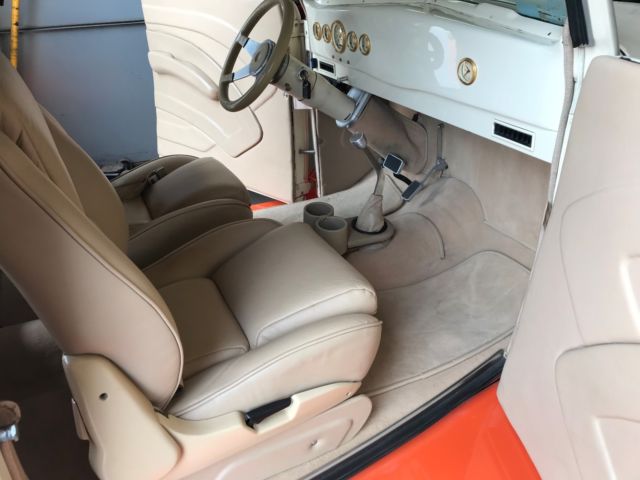 1937 ORANGE/ CREAM Ford CABRIOLET CONVERTIBLE Convertible