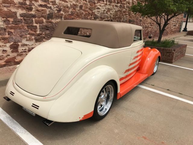 1937 ORANGE/ CREAM Ford CABRIOLET CONVERTIBLE Convertible