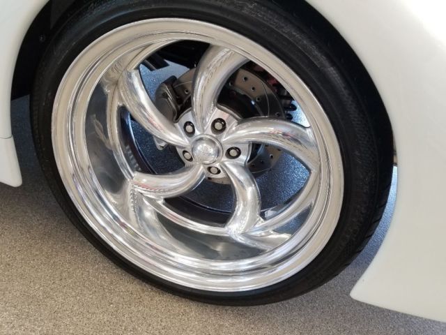 1937 White Ford Custom  Roadster Coupe