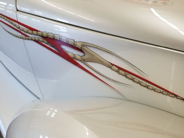 1937 White Ford Custom  Roadster Coupe