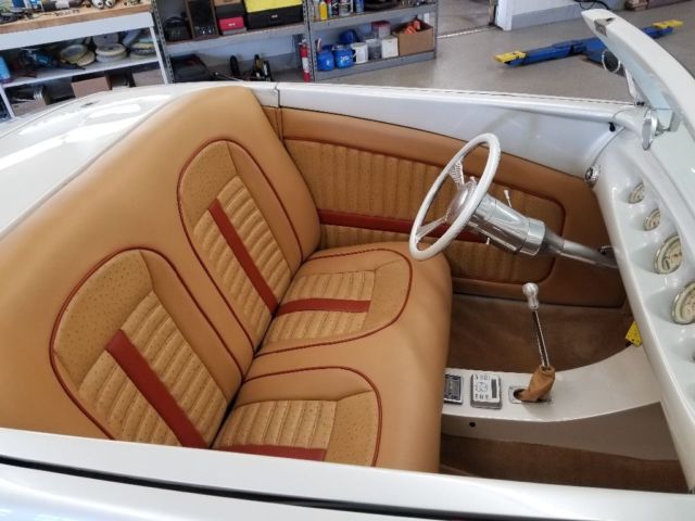 1937 White Ford Custom  Roadster Coupe