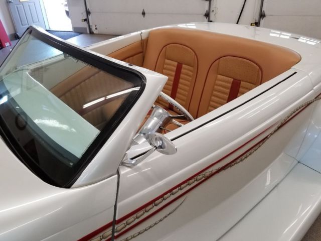 1937 White Ford Custom  Roadster Coupe