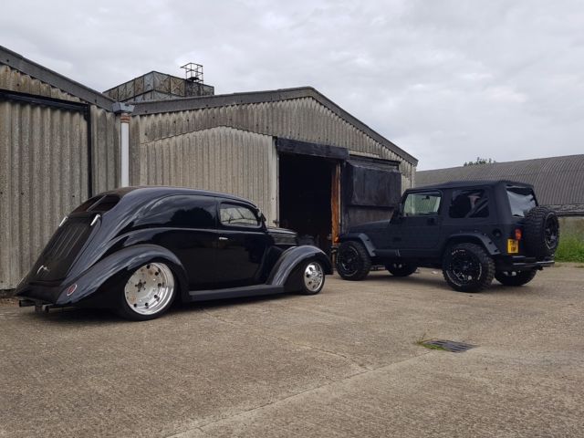 1937 Black Ford Ford slantback custom van Custom Van