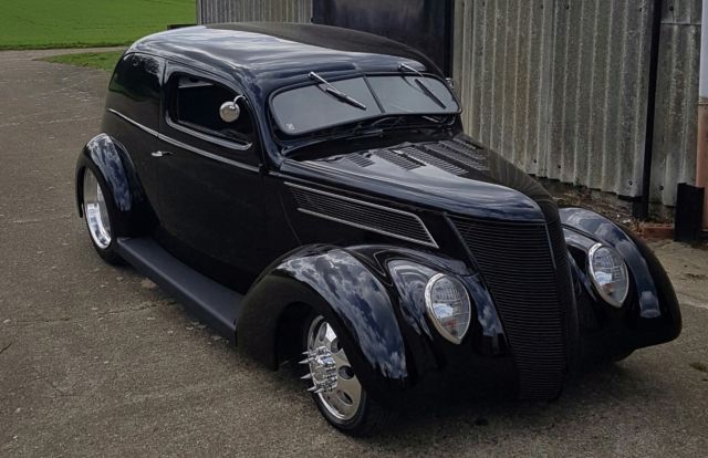 1937 Black Ford Ford slantback custom van Custom Van