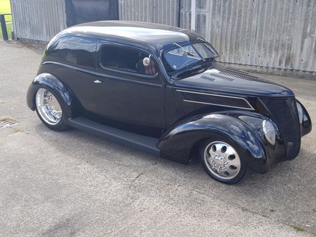 1937 Black Ford Ford slantback custom van Custom Van