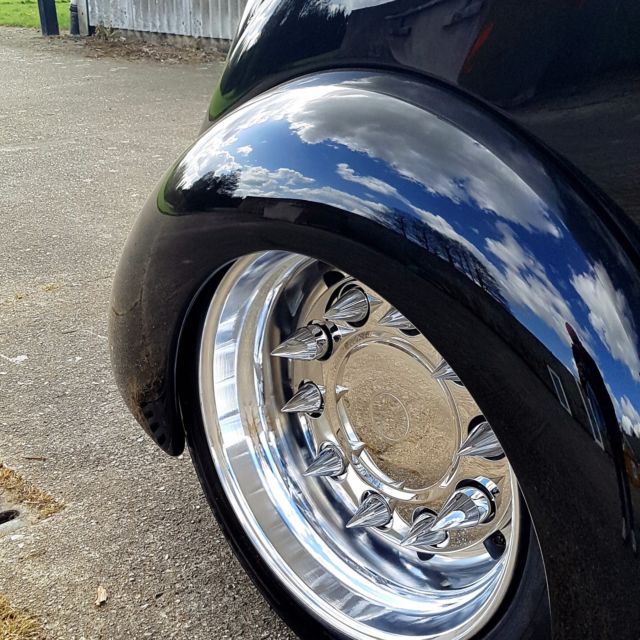 1937 Black Ford Ford slantback custom van Custom Van