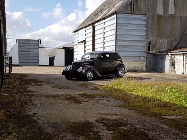 1937 Black Ford Ford slantback custom van Custom Van