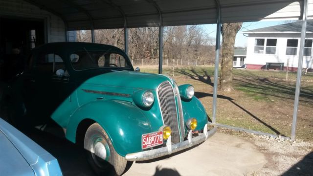1937 Green Plymouth p4 Coupe