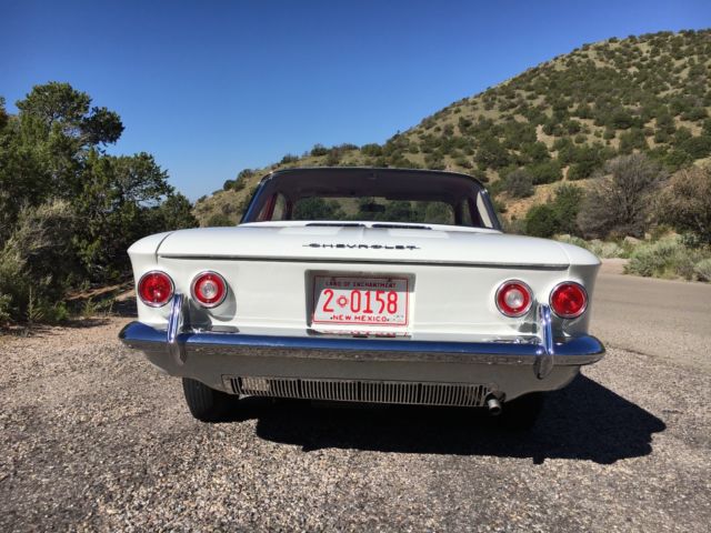 1960 White Chevrolet Corvair Coupe