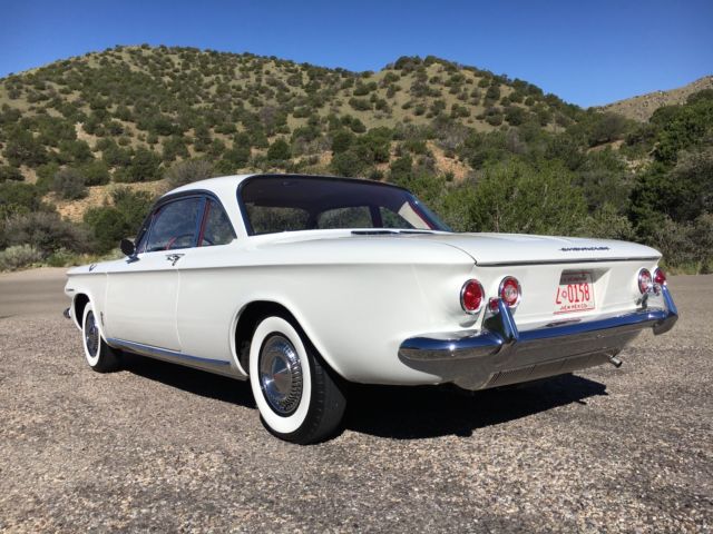 1960 White Chevrolet Corvair Coupe