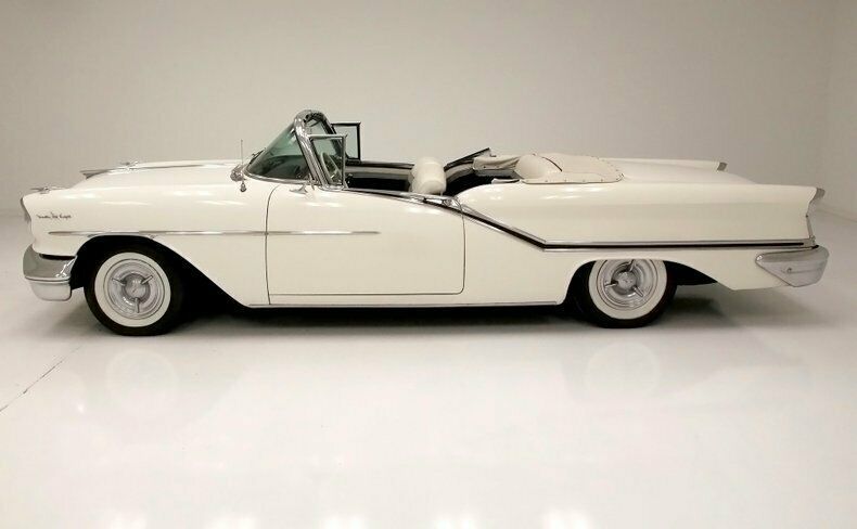 1957 White Oldsmobile Ninety-Eight Convertible