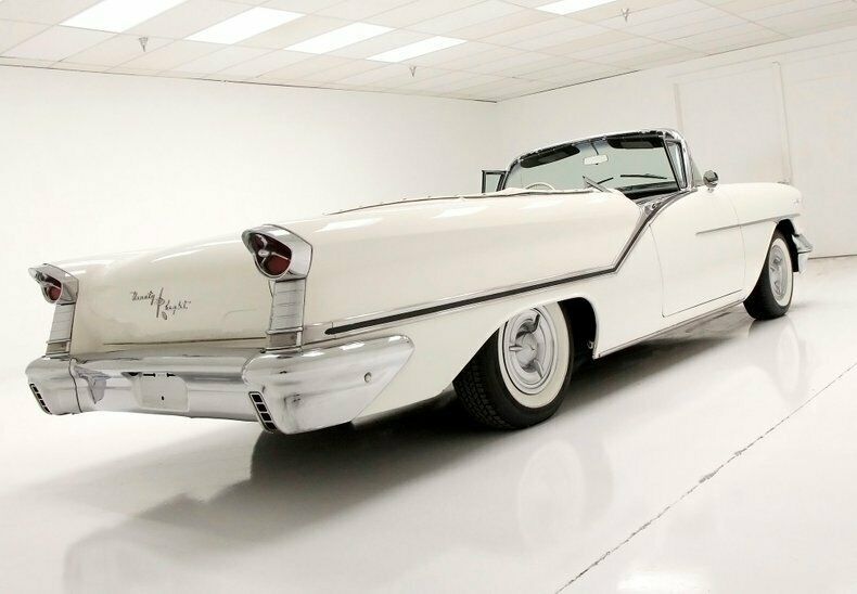 1957 White Oldsmobile Ninety-Eight Convertible