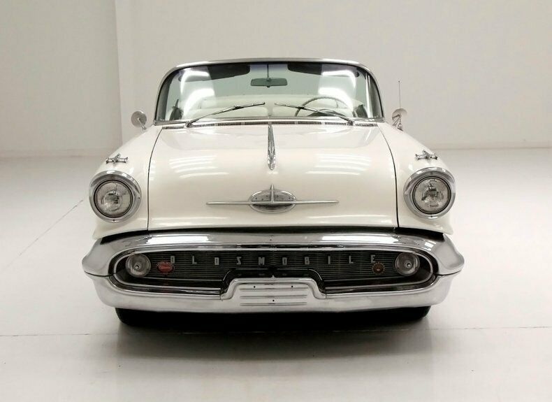 1957 White Oldsmobile Ninety-Eight Convertible