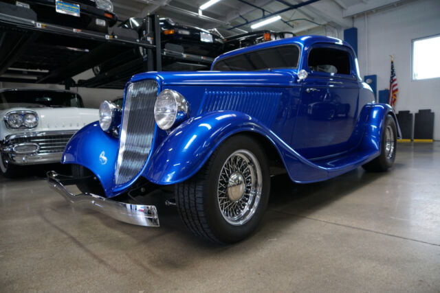 1933 Blue Ford 3 Window Custom SPCN with 375 miles! 3 Window Custom Coupe