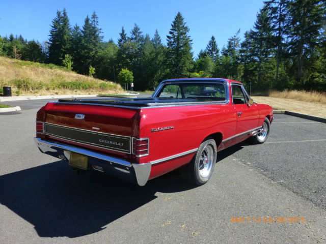 1967 Factory correct Red Chevrolet El Camino