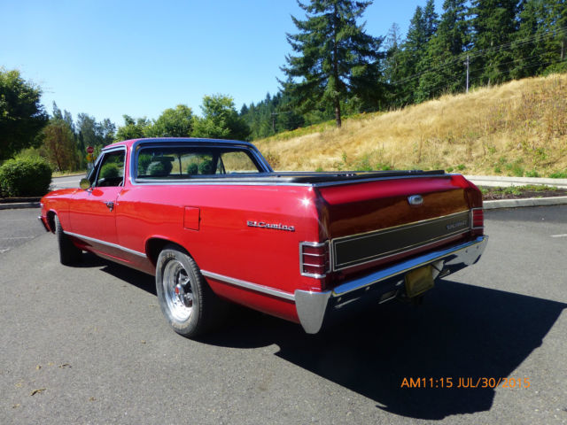 1967 Factory correct Red Chevrolet El Camino