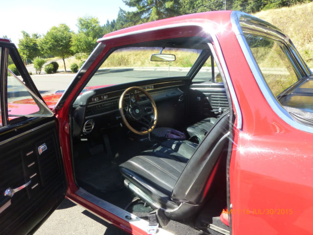 1967 Factory correct Red Chevrolet El Camino