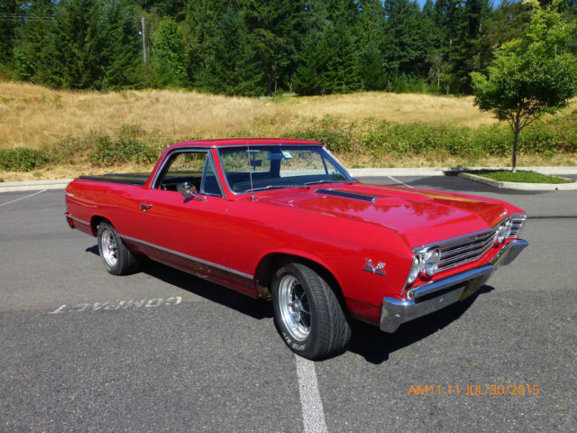 1967 Factory correct Red Chevrolet El Camino