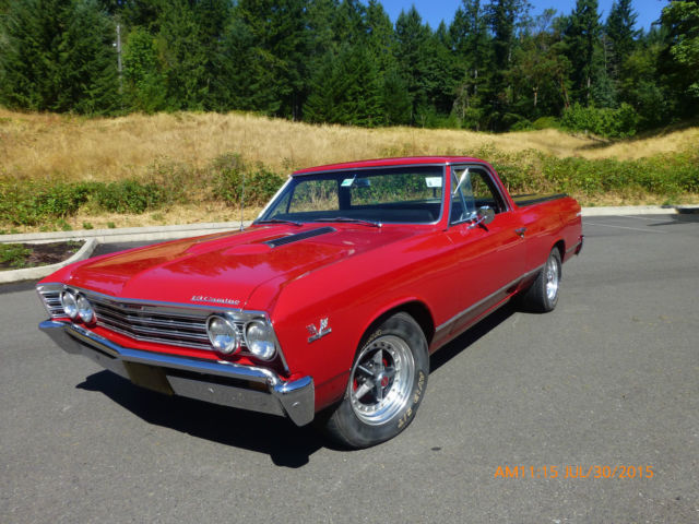 1967 Factory correct Red Chevrolet El Camino