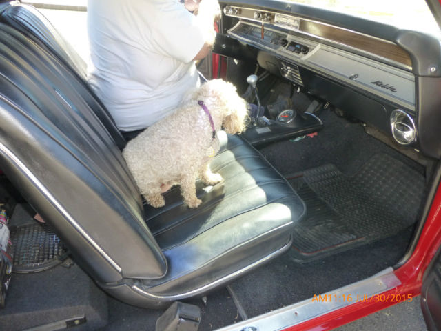 1967 Factory correct Red Chevrolet El Camino