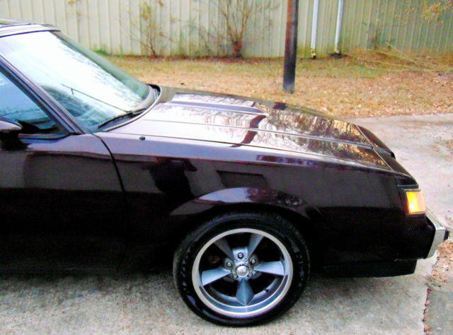 1987 BLACK CHERRY Buick Grand National COUPE