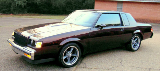 1987 BLACK CHERRY Buick Grand National COUPE