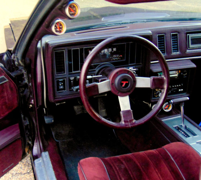 1987 BLACK CHERRY Buick Grand National COUPE