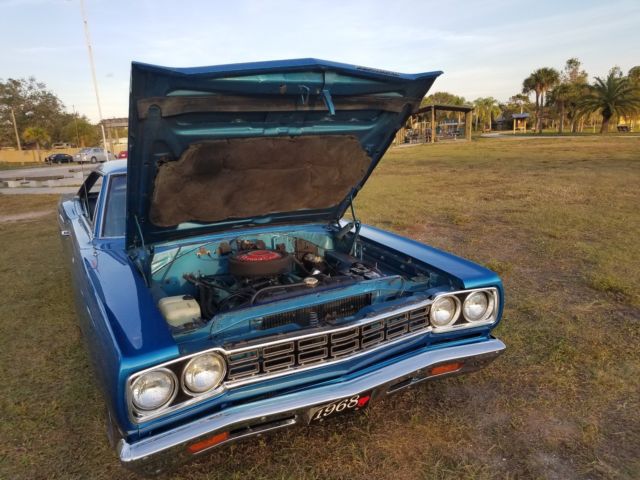 1968 Blue Plymouth Road Runner Coupe