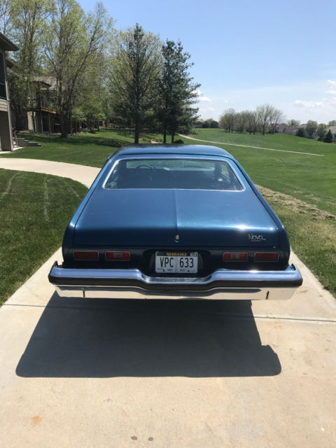 1974 Blue Chevrolet Nova Coupe
