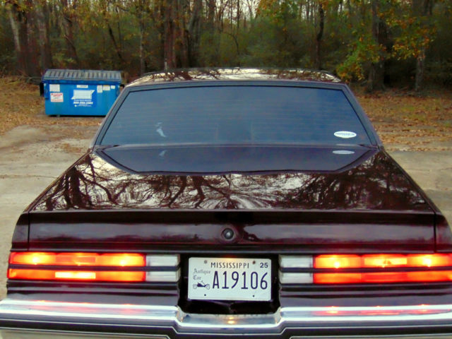 1987 BLACK CHERRY Buick Grand National COUPE