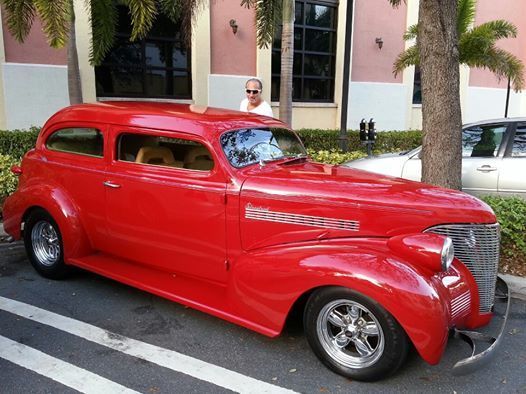 1939 red Chevrolet 2dr sedan