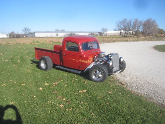 1939 Red Ford F-100 Standard Cab Pickup