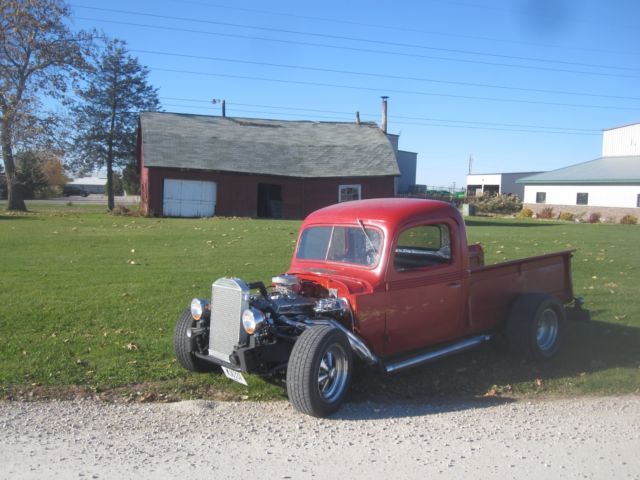 1939 Red Ford F-100 Standard Cab Pickup