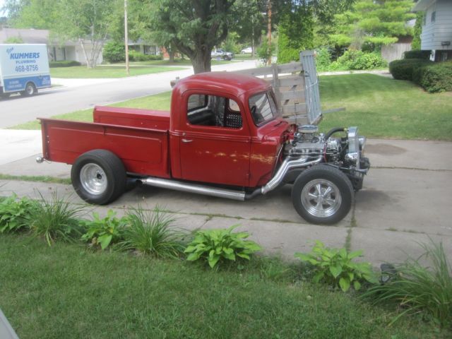 1939 Red Ford F-100 Standard Cab Pickup