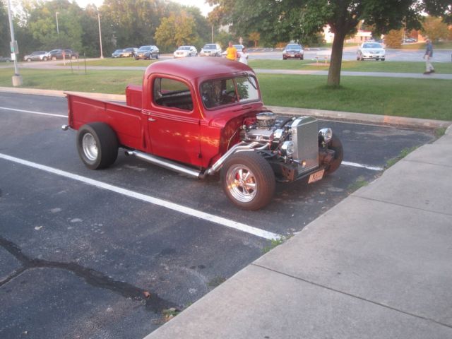 1939 Red Ford F-100 Standard Cab Pickup