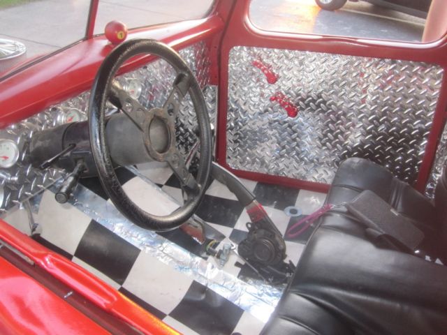1939 Red Ford F-100 Standard Cab Pickup
