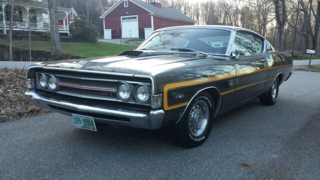 1969 Jade Black Ford Torino Fastback