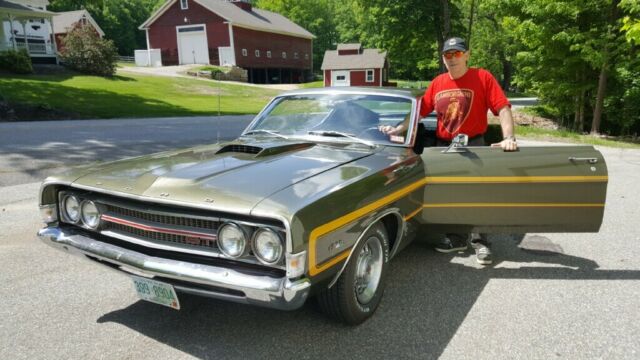 1969 Jade Black Ford Torino Fastback