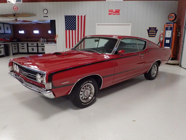 1968 Red Ford Torino Fastback