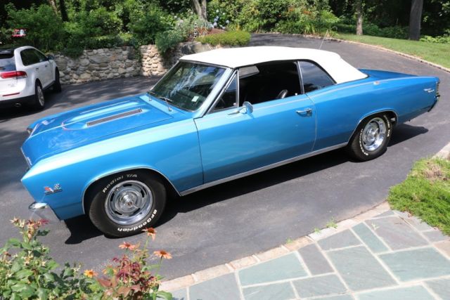 1967 Blue Chevrolet Chevelle Convertible