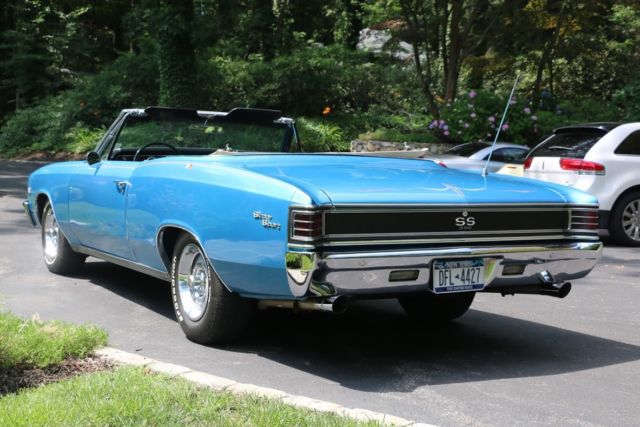 1967 Blue Chevrolet Chevelle Convertible