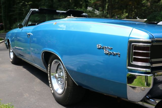 1967 Blue Chevrolet Chevelle Convertible