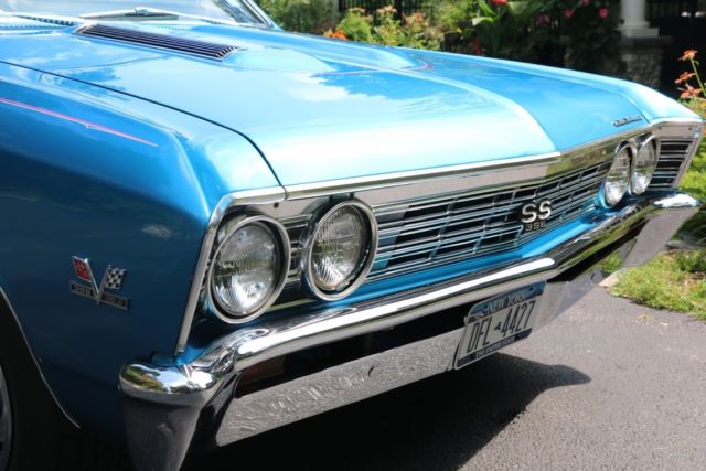 1967 Blue Chevrolet Chevelle Convertible