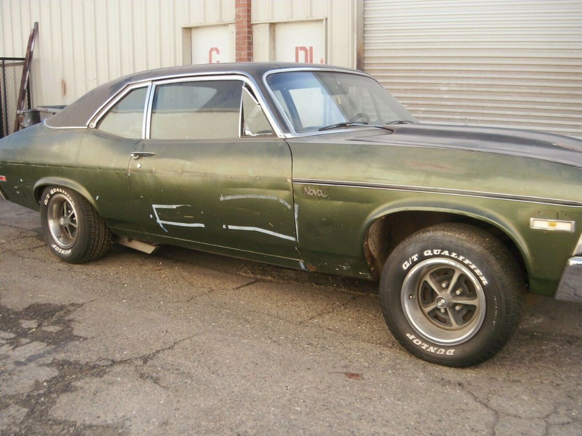 1972 Green Chevrolet Nova 2d : 2 Door Hard TOP