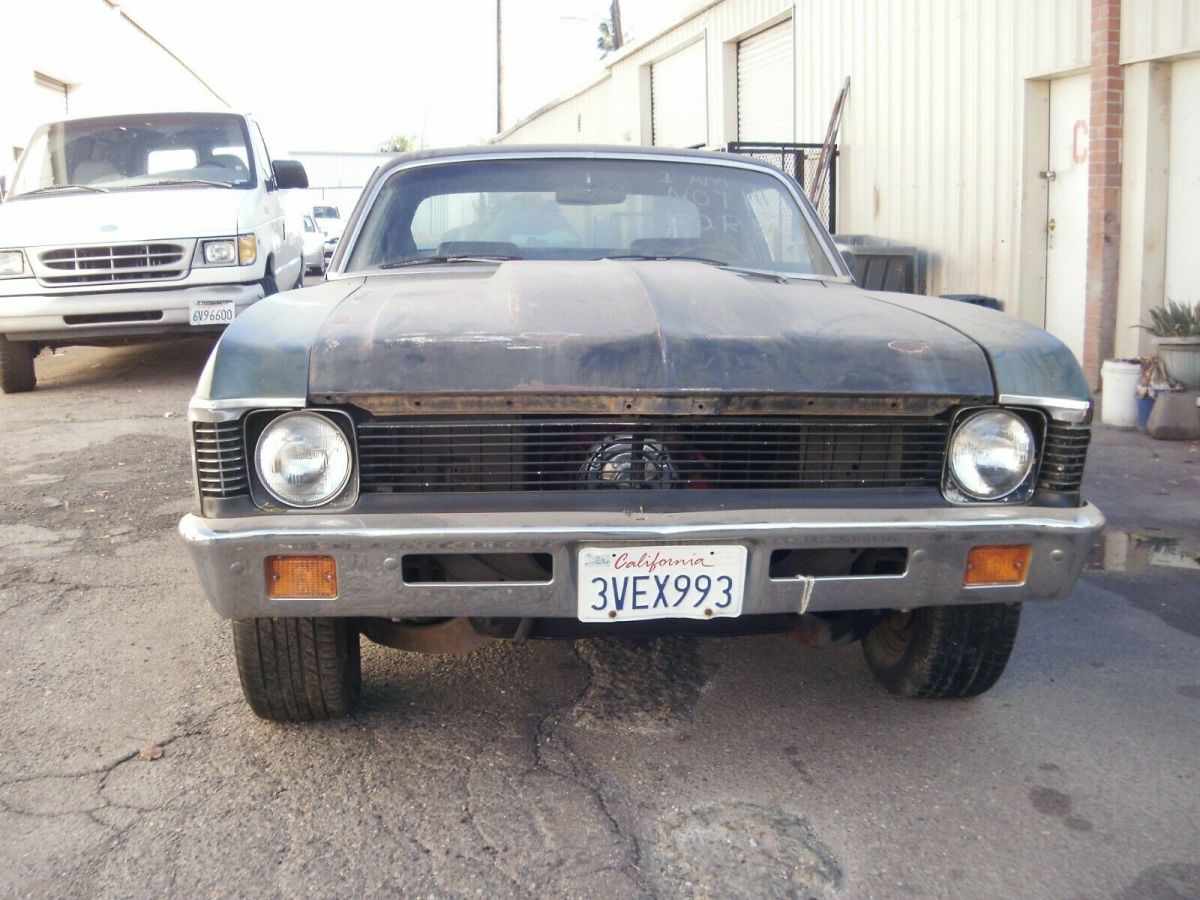 1972 Green Chevrolet Nova 2d : 2 Door Hard TOP