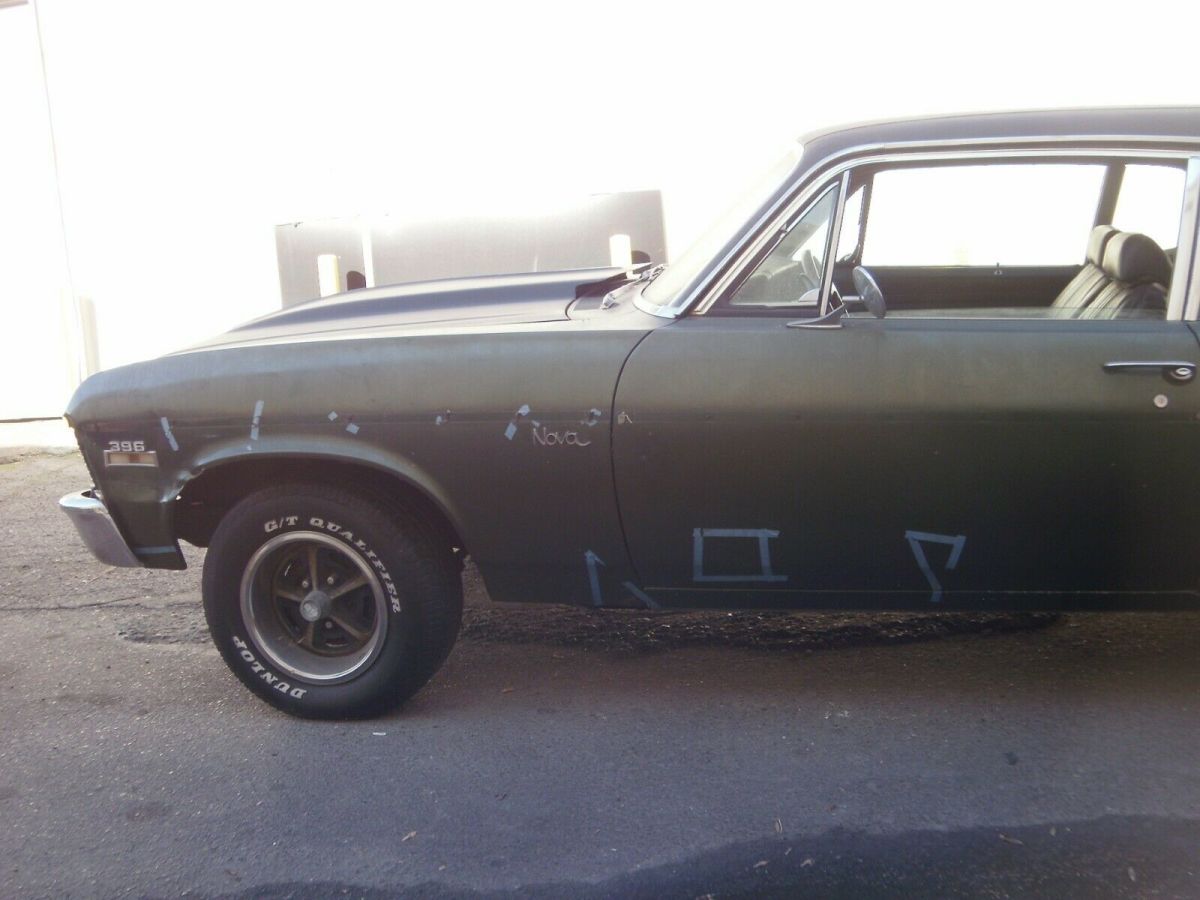 1972 Green Chevrolet Nova 2d : 2 Door Hard TOP