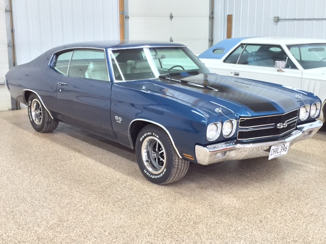 1970 Blue Chevrolet Chevelle Coupe