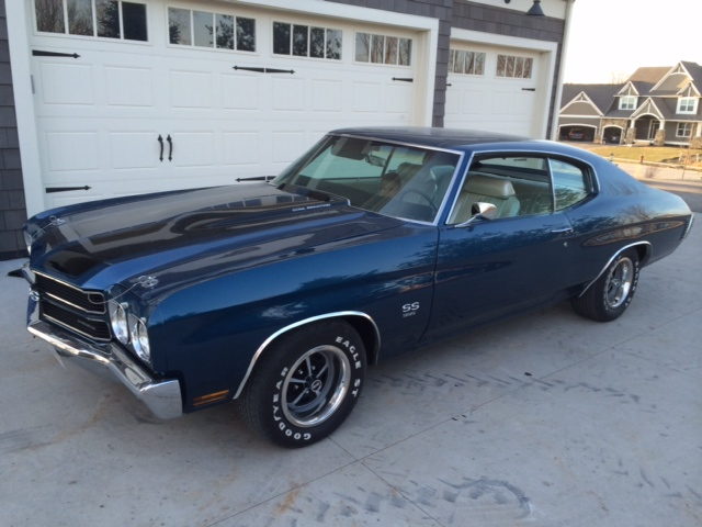 1970 Blue Chevrolet Chevelle Coupe